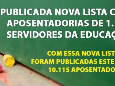 Governo de Minas divulga nova lista com aposentadoria de 1.173 servidores da Educação