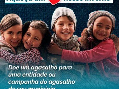 Doe um agasalho para uma entidade ou campanha do seu município