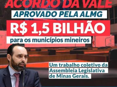 Acordo da Vale garante recursos para todos os municípios mineiros